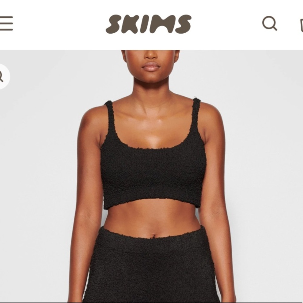 SKIMS COZY Bralette and shorts SET